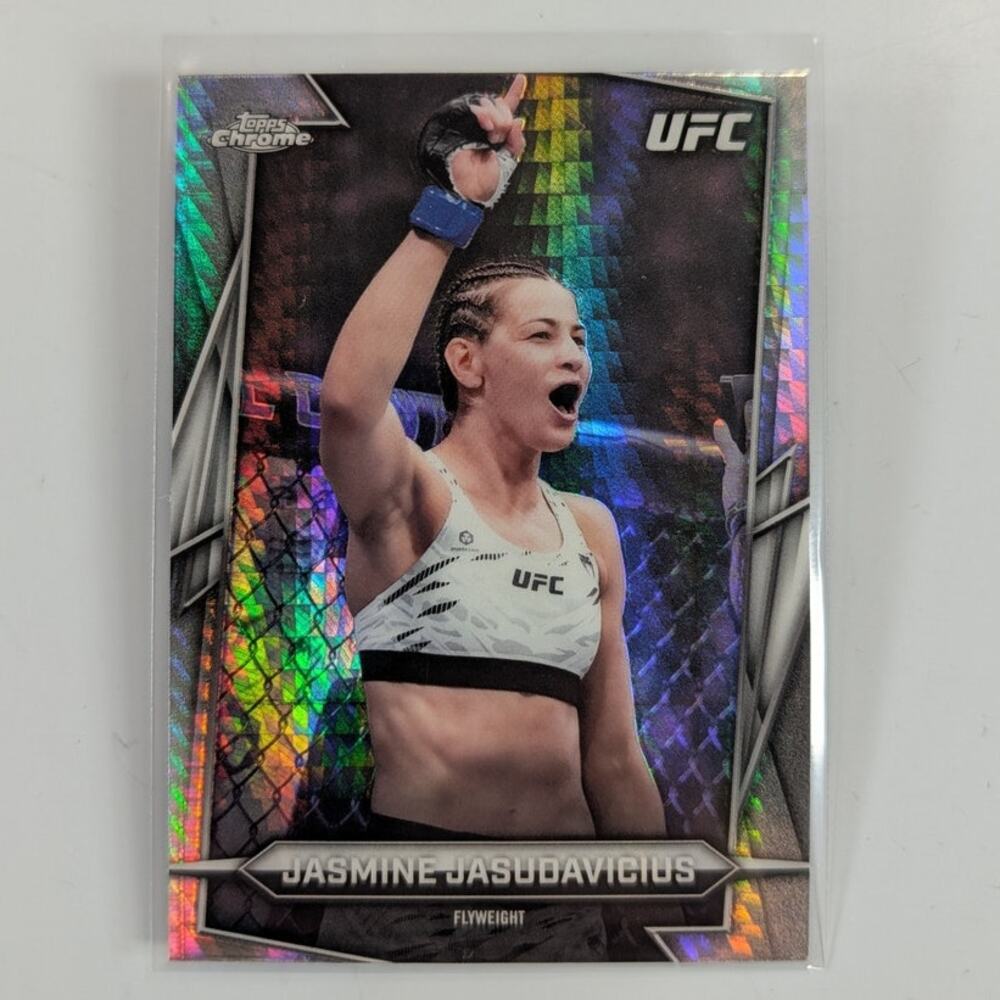 2026 Topps Chrome UFC Jasmine Jasudavicius #79 Prism Refractor Parallel Hobby